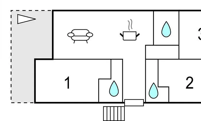 3 Bedroom Cozy In 아파트 말린스카